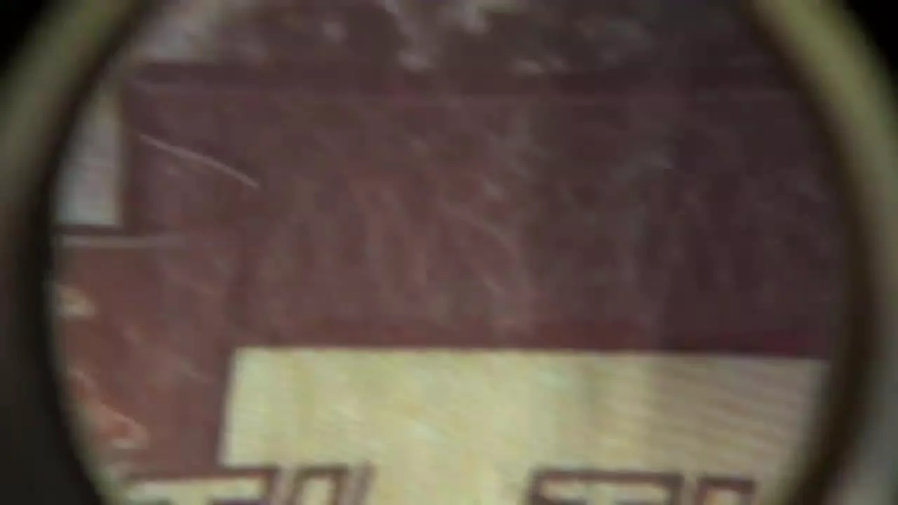 Détails à la loupe : Microtexte et fil de sécurité