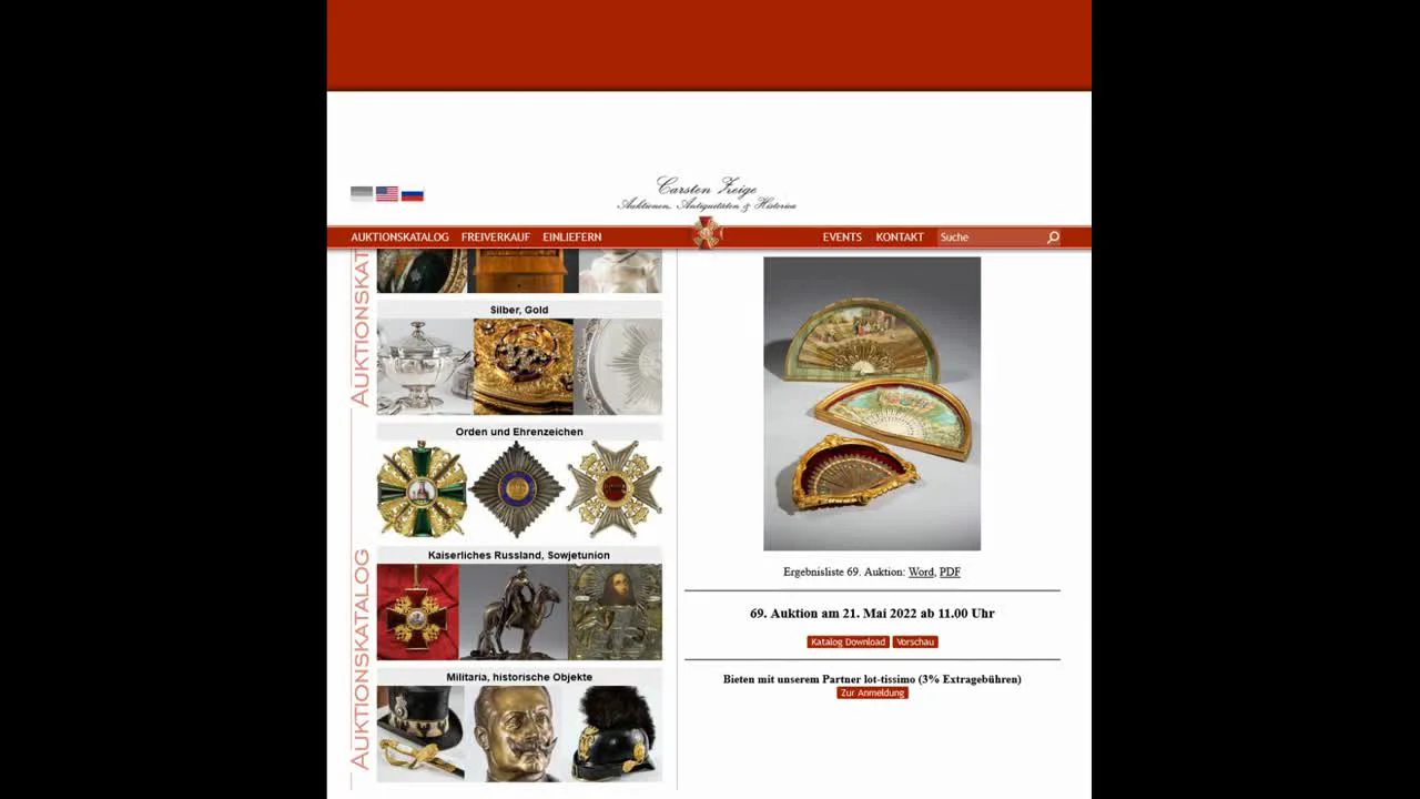 Review of Lots from the German Auction House Carsten Zeige