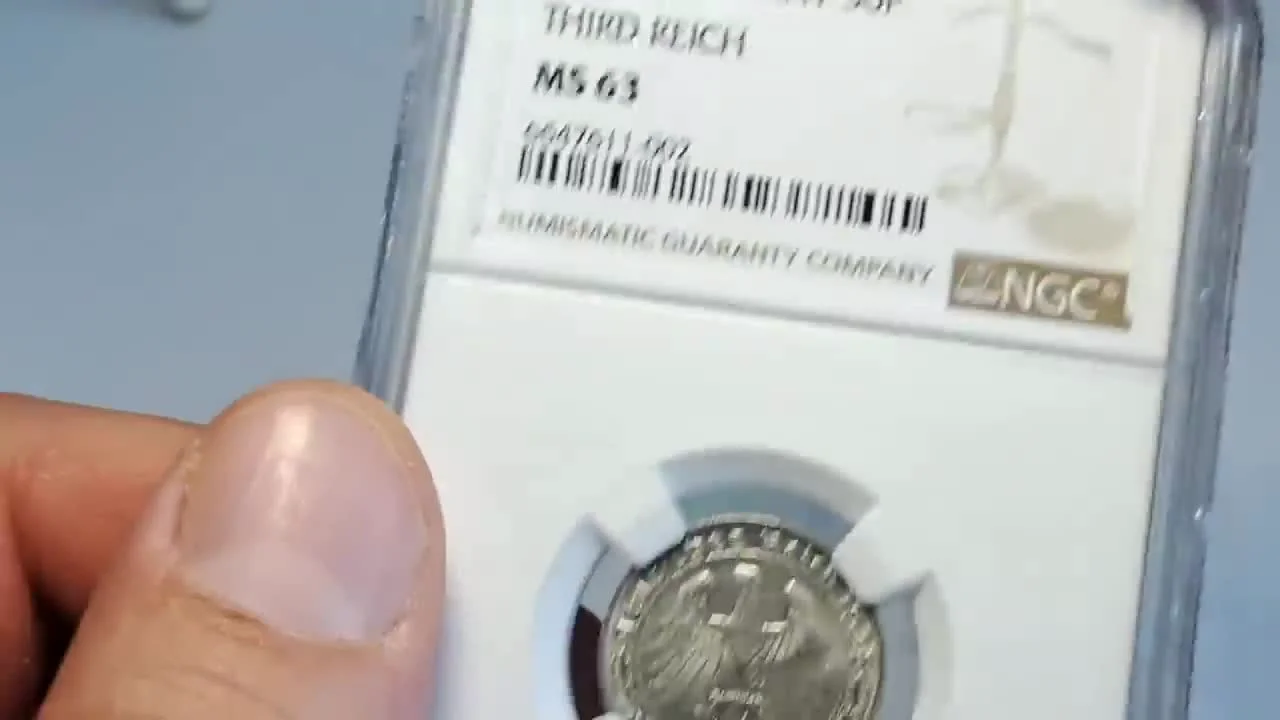 50 pfennigs 1938 et 3 marks 1911