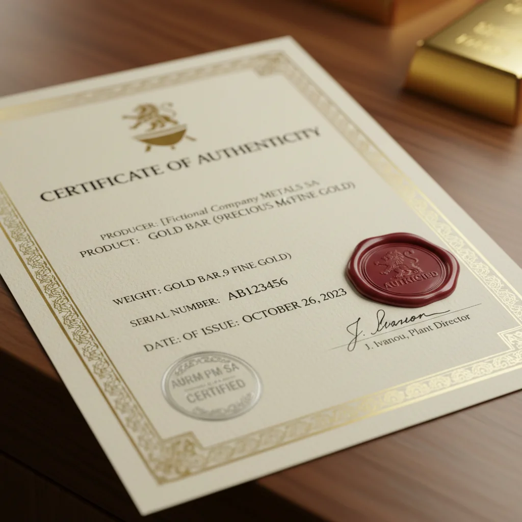 Accompanying Documents: Certificate and Passport