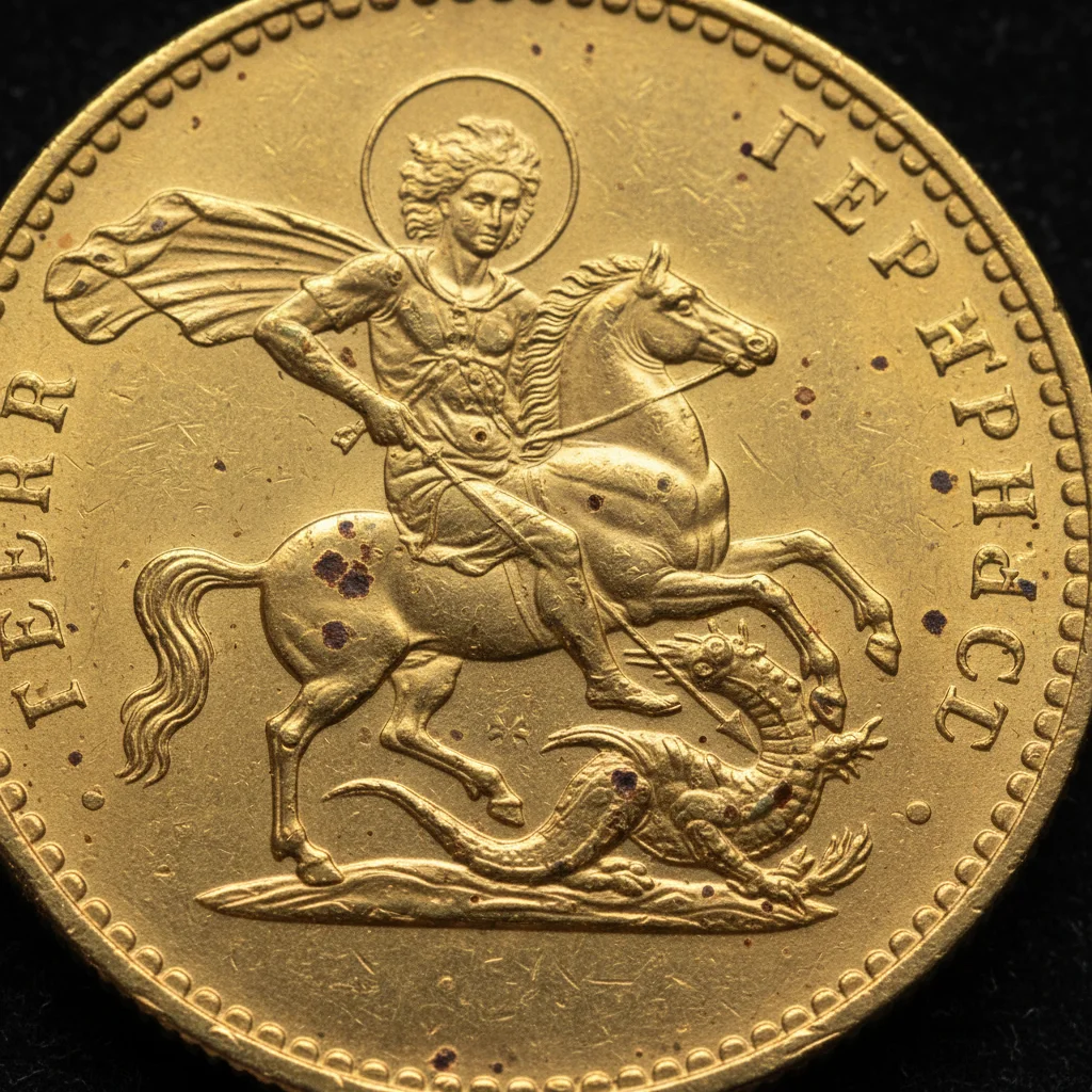 'George the Victorious' Coin: Year of Issue and Spots