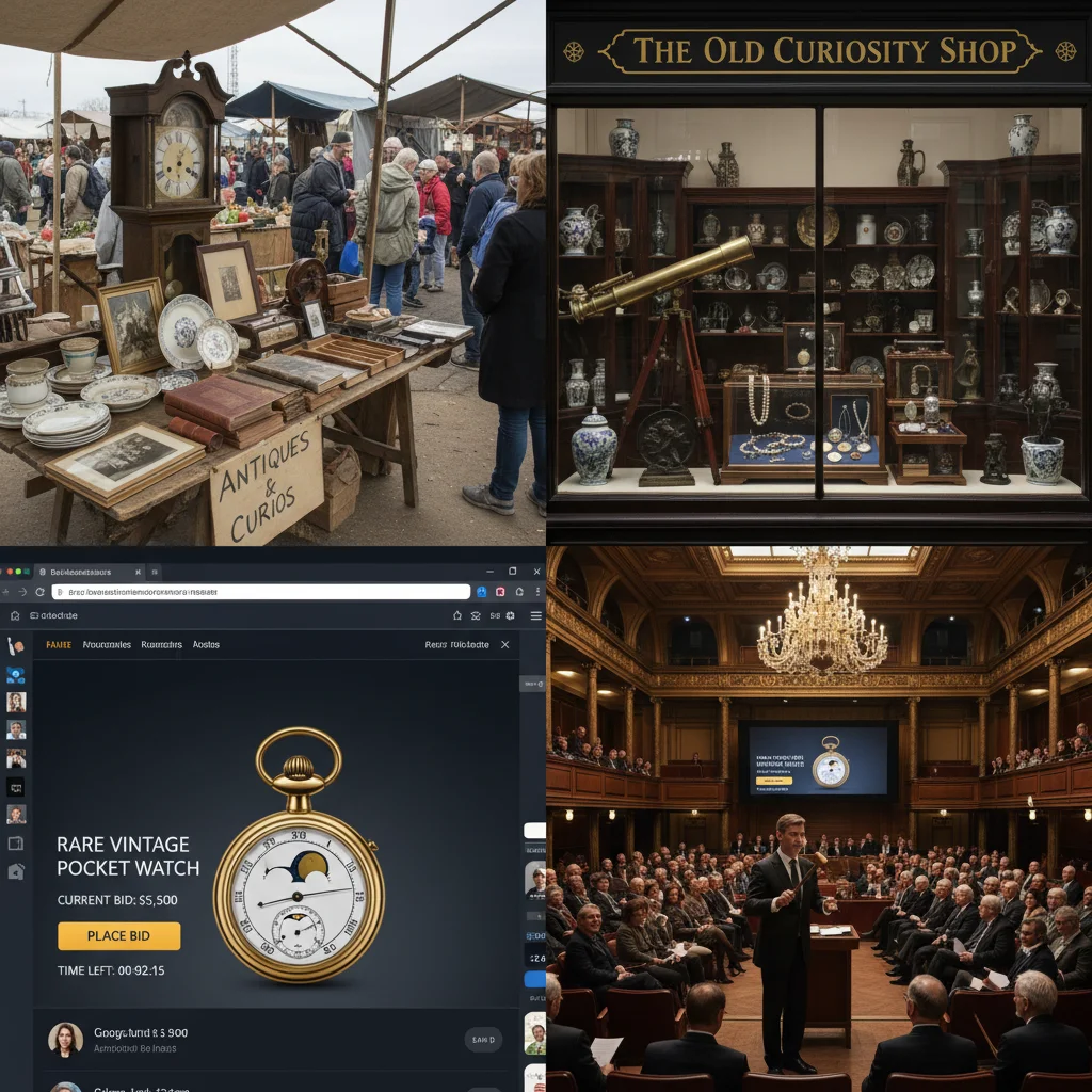 Где искать сокровища: От блошиных рынков до онлайн-аукционов