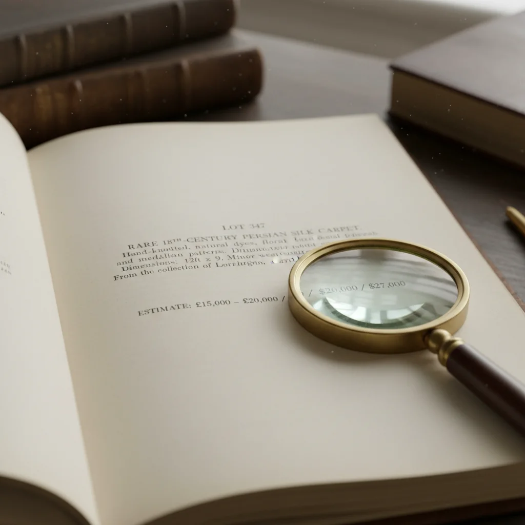 How is the starting price for a lot determined?