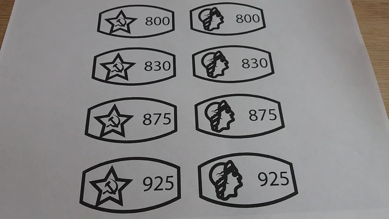 Differences between silver and gold hallmarks