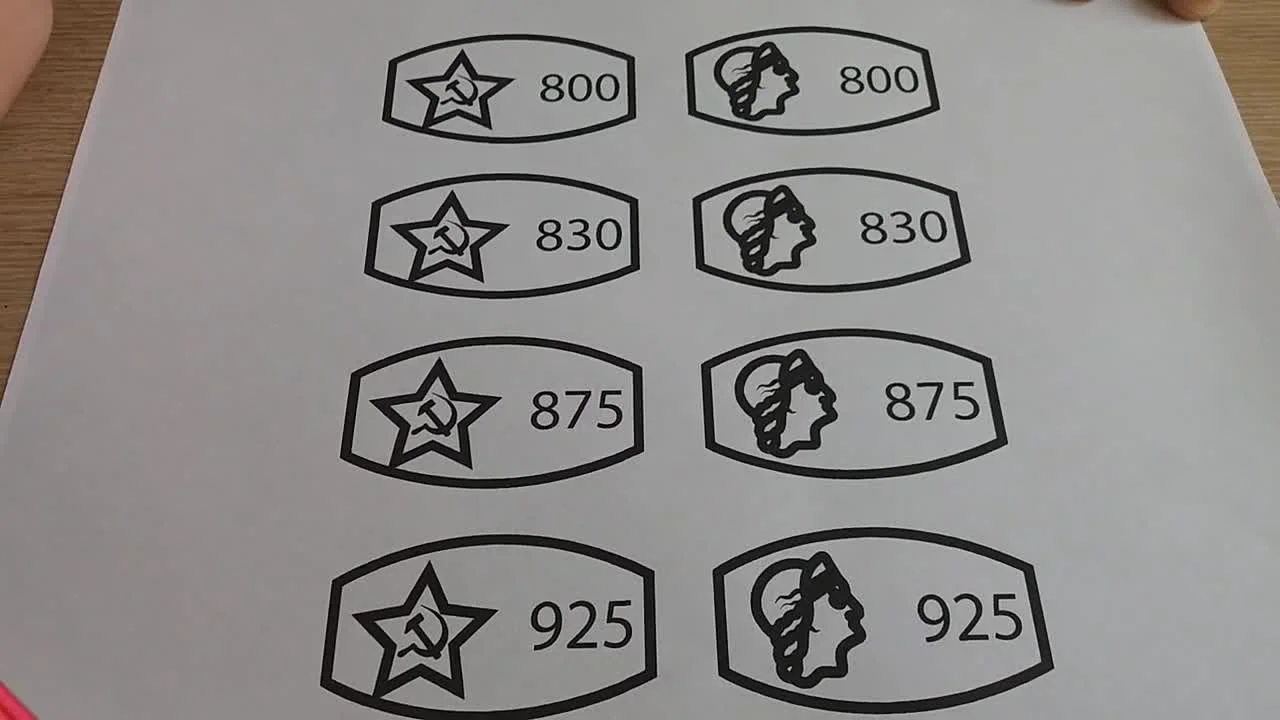 Common silver fineness marks and their uses