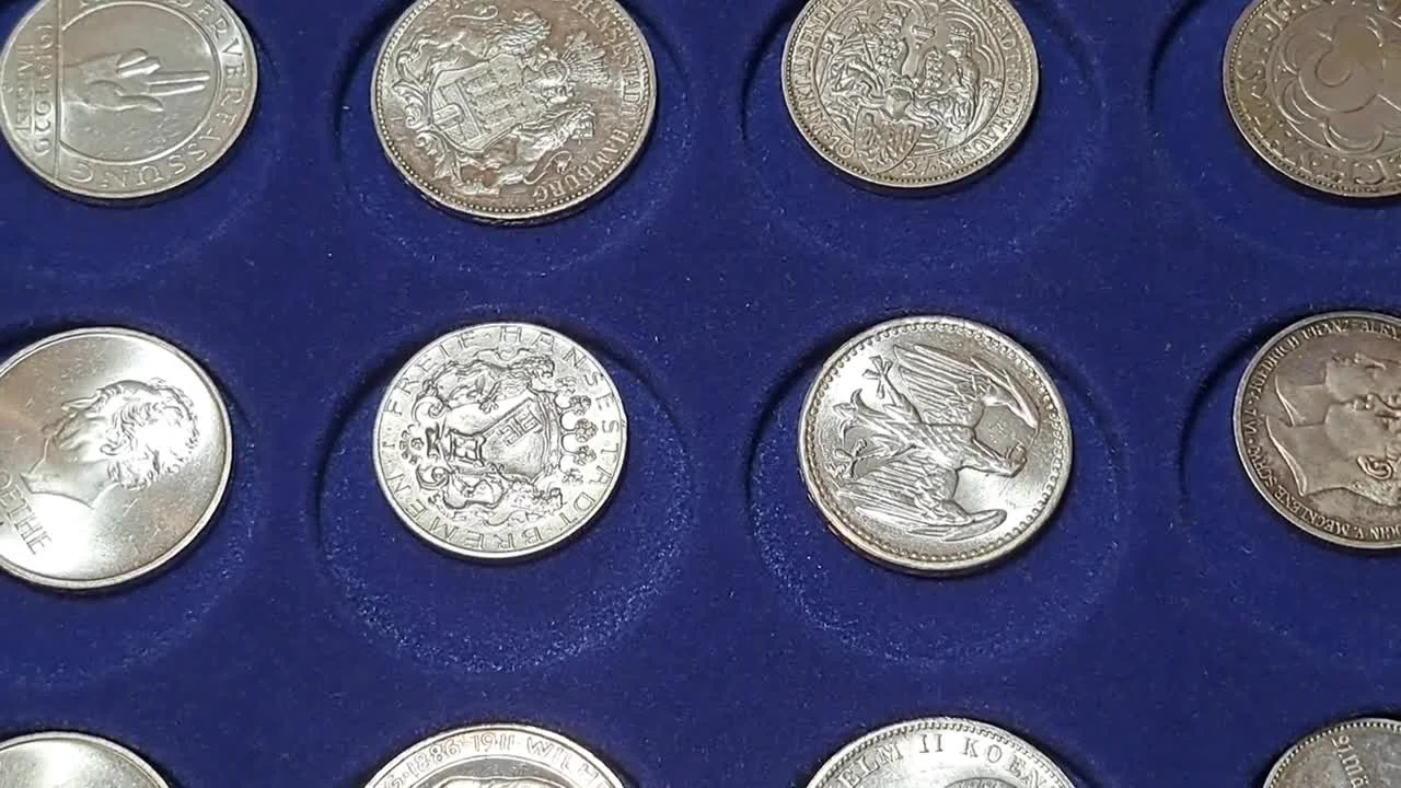 Resultados de la venta de monedas del Imperio Alemán y la República de Weimar