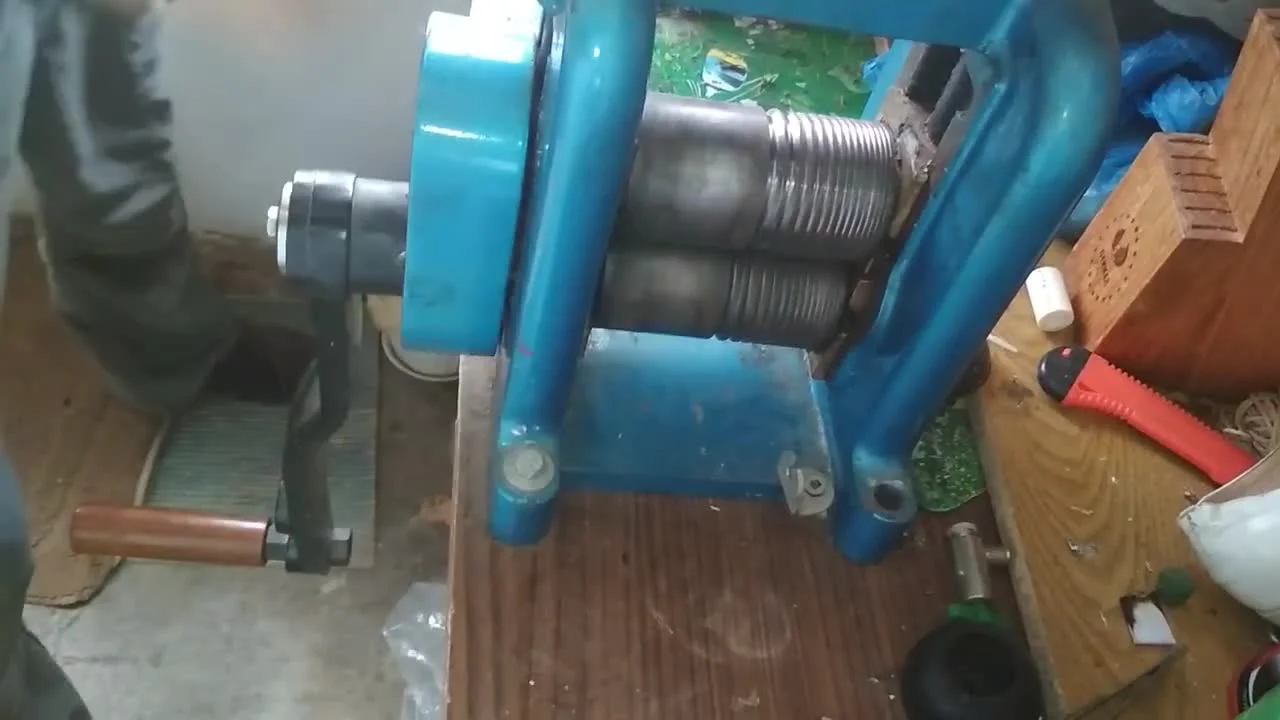 Forming the blank: using the rolling mill