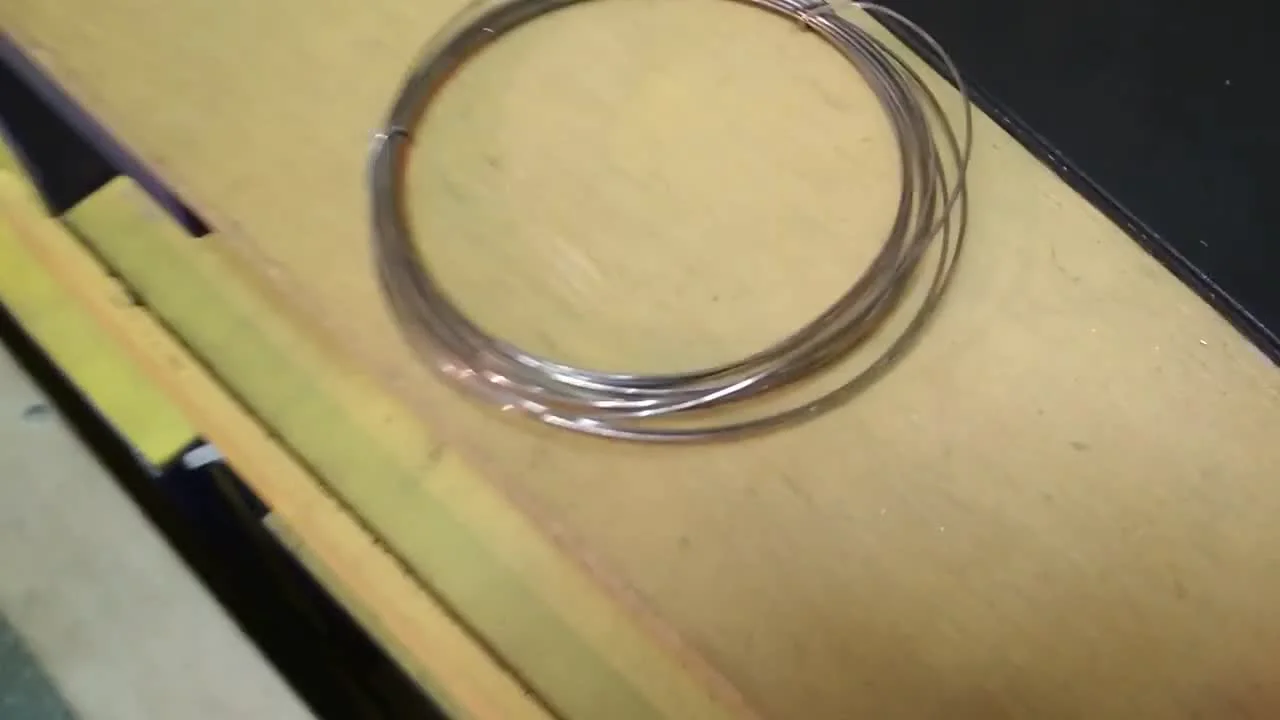 The final result: finished silver wire