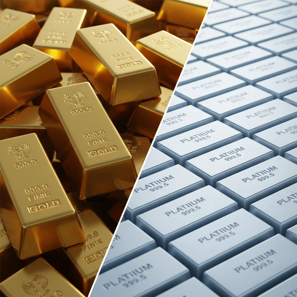 Platin gegen Gold: Was ist wirklich teurer?