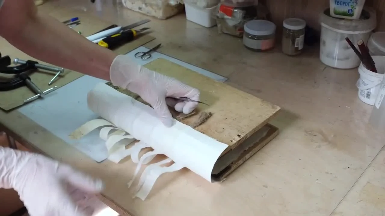 Anfertigung des neuen Einbands