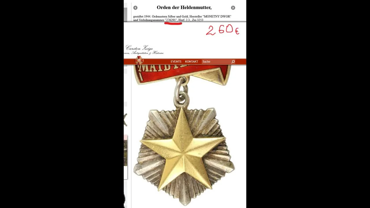 Prices for Soviet Phaleristics at an Auction in Germany (January 2023)